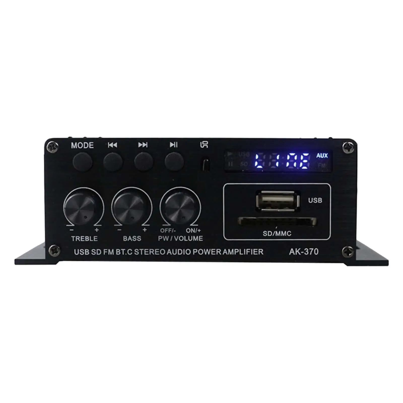 Power Amplifier AK370 Bluetooth Amplifier 12V-24V 20W+20W 2.0 Channel for Car