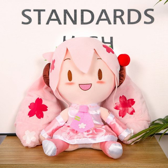 Hatsune Miku 2019 Pink Sakura Miku purchases Special Fluffy Plush Toy Doll