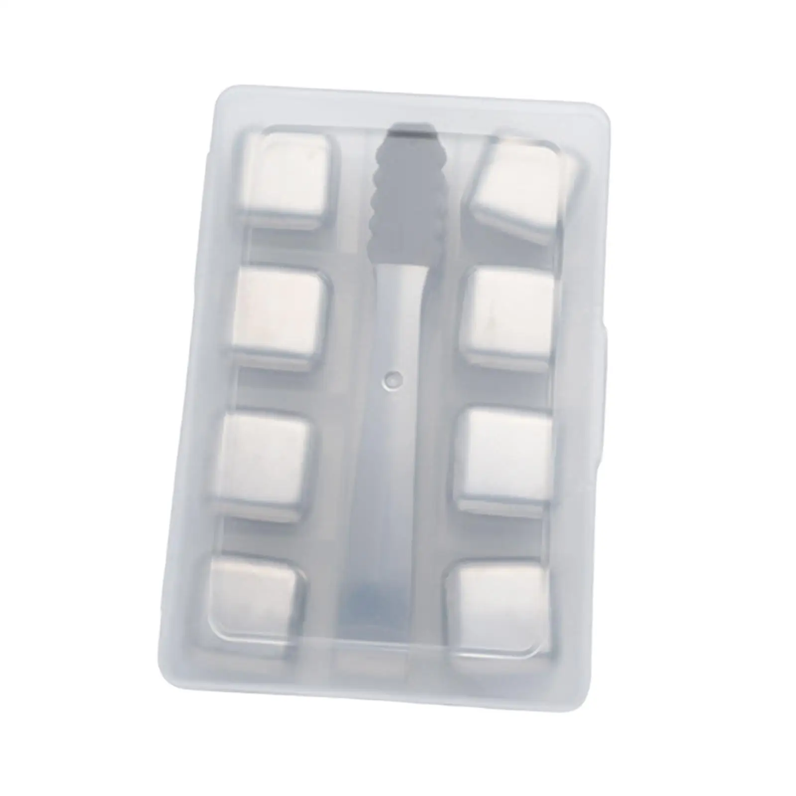 Stainless Steel Ice Cubes Reusable 2.5cm Cooling Cube Drinks Chilling Stones for Beverage Cocktail Party Home