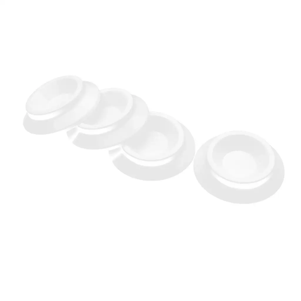4 Pack of Hardwood Piano Caster Cups Floor , Solid Caster Non- & Anti-Noise Foot Pads  Piano, Clear