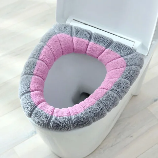 Housse de WC,1pcs Housse de Siège de Toilette Abattant WC Coussin Lavable  Toilet Seat Cover Cushion Toilet Cover 
