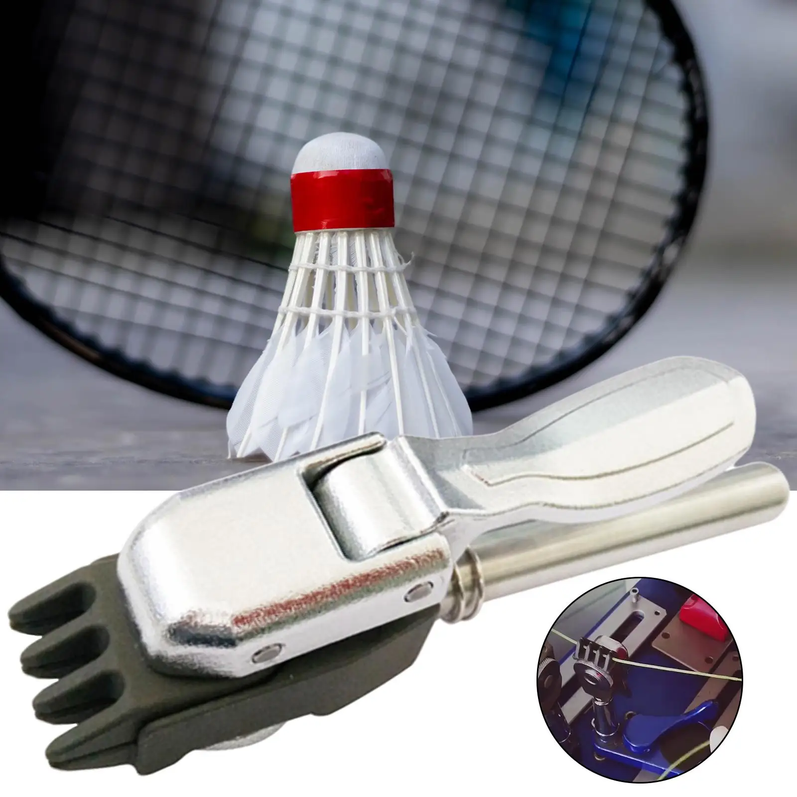 Compact Badminton Racket Machine Accessories Racquet Flying Clamp Accessory