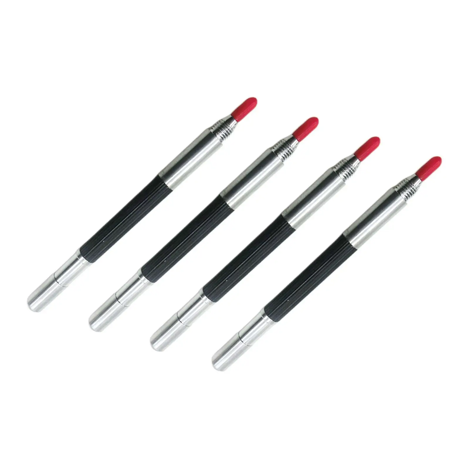 4x Portable Engraving Pen Long Head Double Head Construction Marking Tools Glass Marker Tungsten Carbide Scribing Pen for Glass