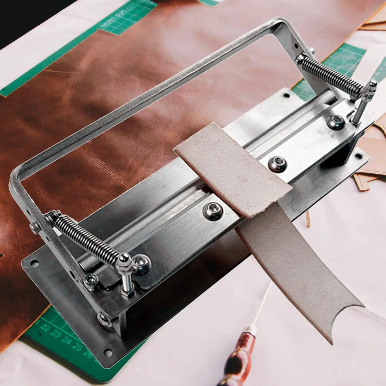 Leather Splitter Peeling Machine Manual DIY Peeling Tool Skiving Skiver