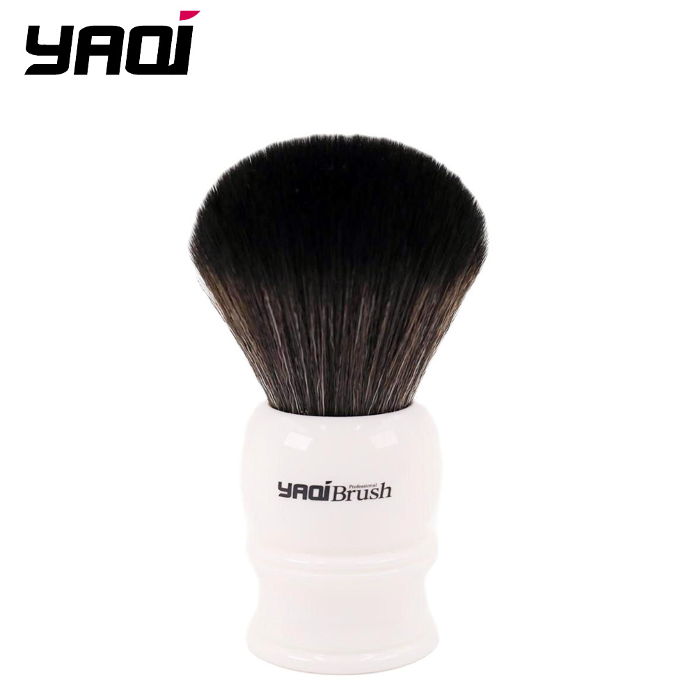 Best of Yaqi 30mm Size Knot White Handle Black Synthetic Hair Shave Brush Reviews & Tips