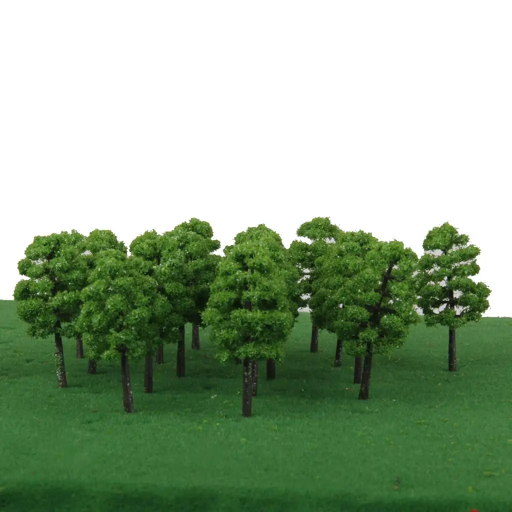 20PCS 7 cm Cypress Model Trees Layout Train Railroad Landscape Scenery 1:150 Architectural Model Layout Garden Scene Wargame