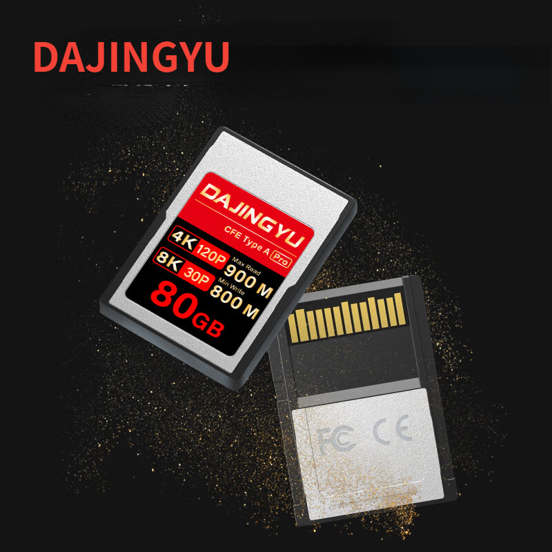 DAJINGYU CFexpressTypeA Memory Card Suitable for Sony a1 A7 FX3 FX6  512G Black Gold PRO Card Official Standard Memory Card