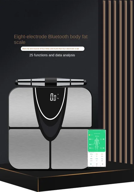 Smart 8 Electrode Scale 2023 New Bioimpedance Electronic Digital Weight  Balance Fat Body Water Muscle Mass BMI Composition Scale - AliExpress