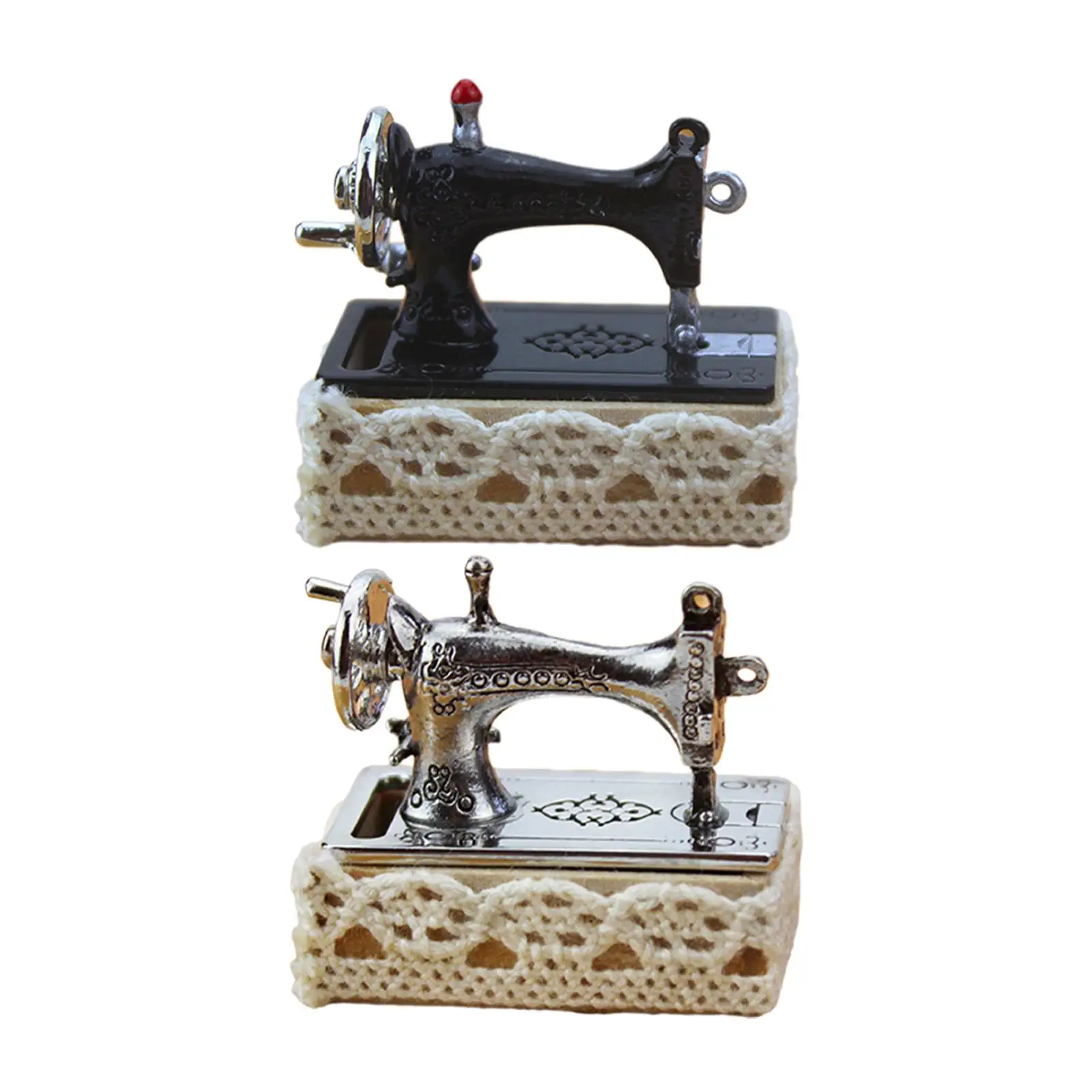 1:12 Dollhouse Miniature Sewing Machine DIY Scene Model for Room Decoration