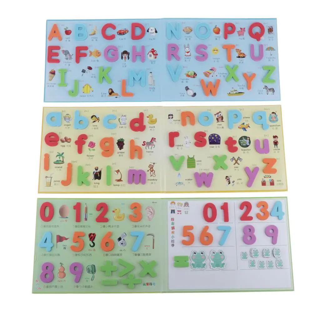 Magnetic Uppercase and Lowercase Letters Numbers Paste for Kid Toy Style