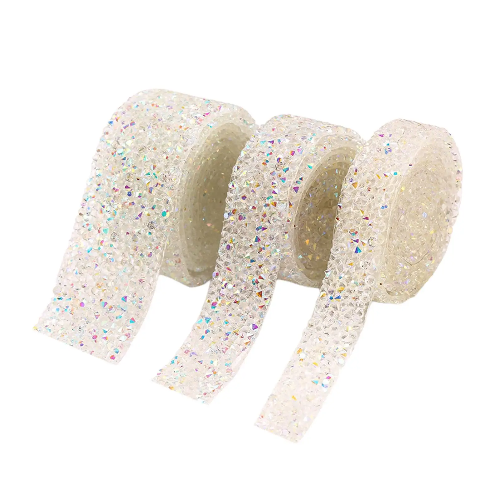 3 Roll Self Adhesive Ribbons Glitter DIY Sticker for Bedroom Bathroom Event