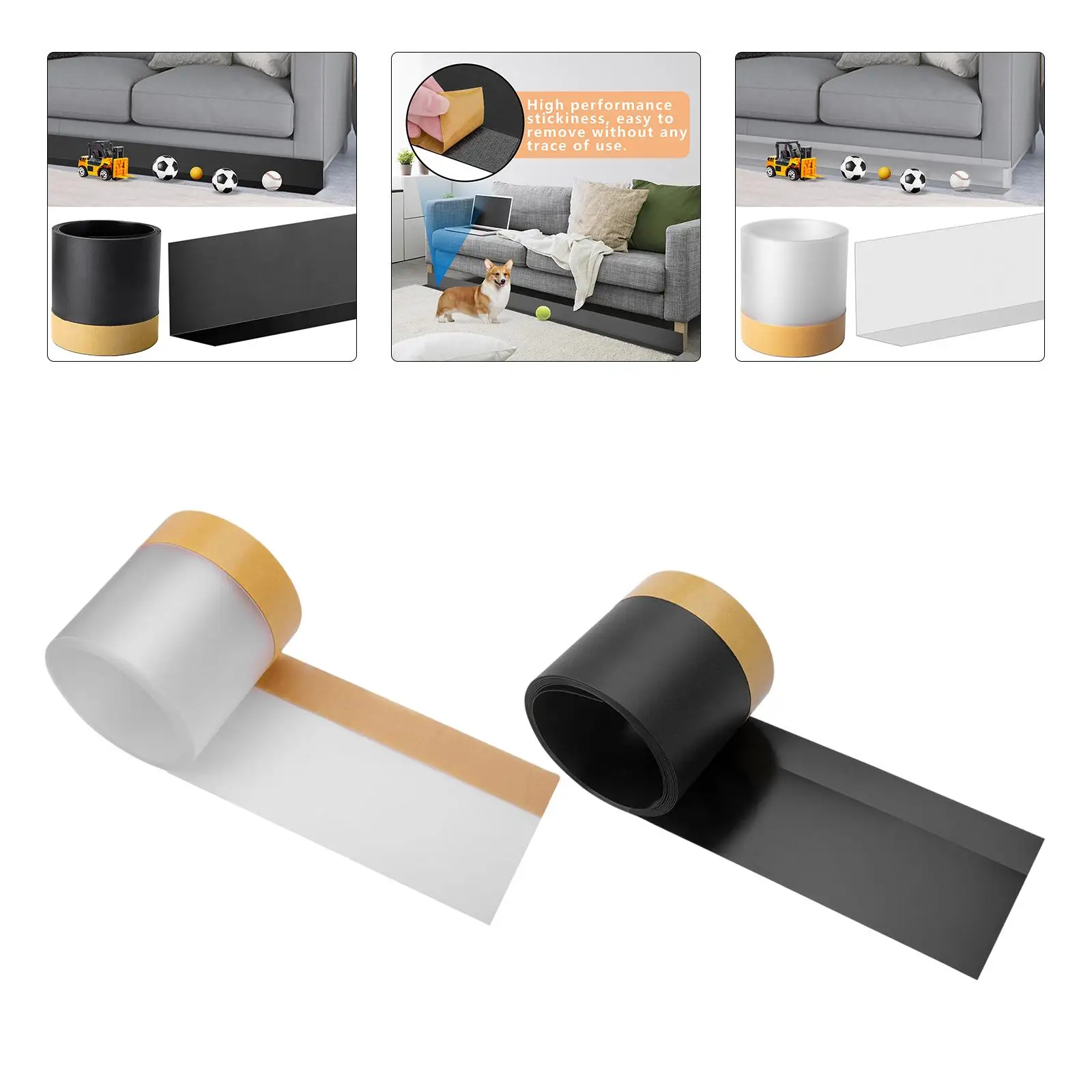 9.84ft under Sofa Toy Blocker Adjustable Gap Bumper Bumper Guard for Living Room Sofa Couch Furniture Bedside