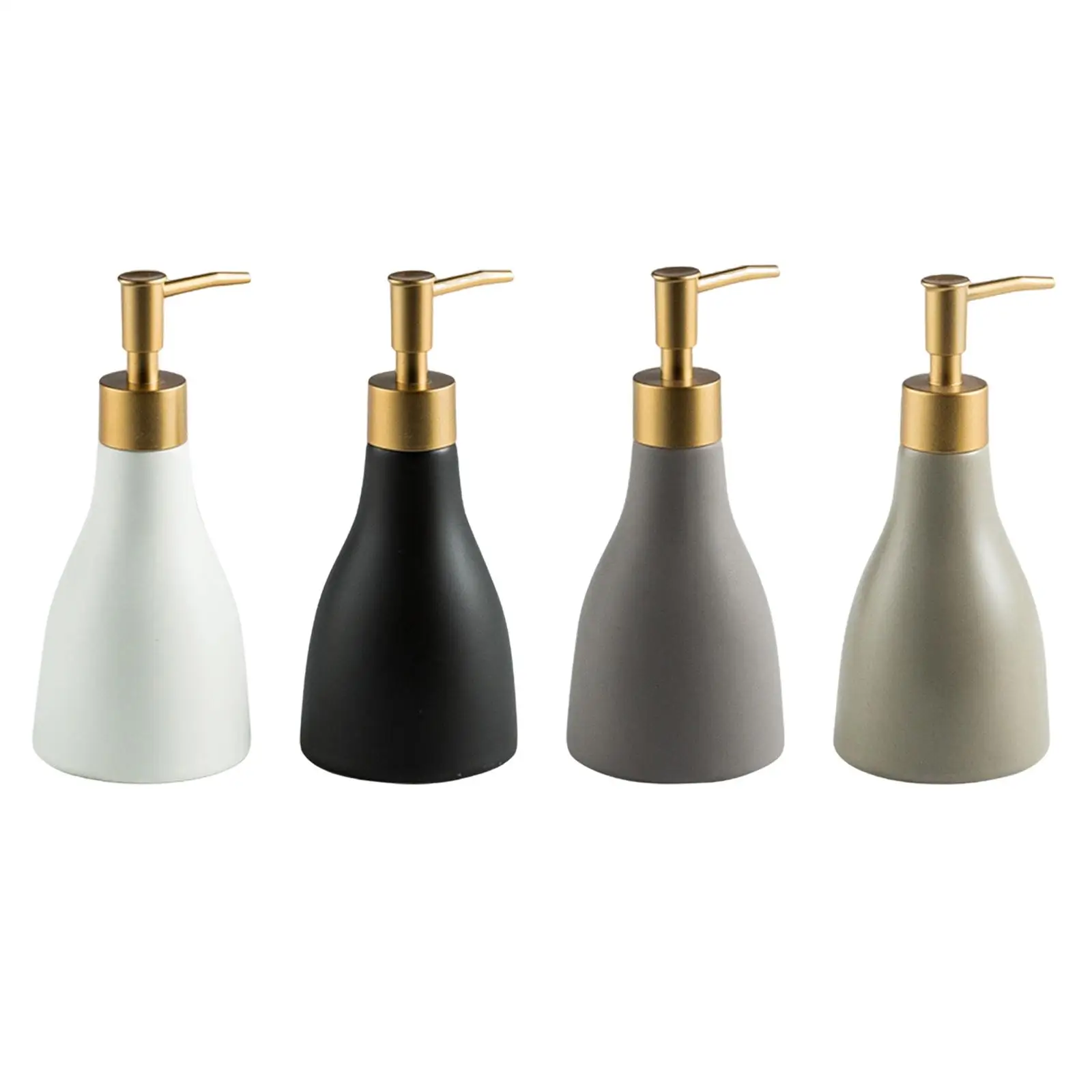 Ceramic Liquid Soap Pump Dispenser Shampoo Bottle Shower Gel for Kitchen