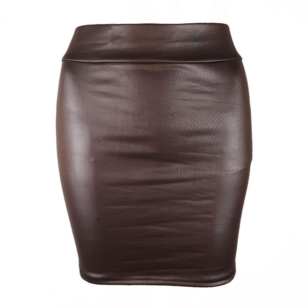 Title 10, Faux Leather Women Mini Skirt Sexy High Waist B...