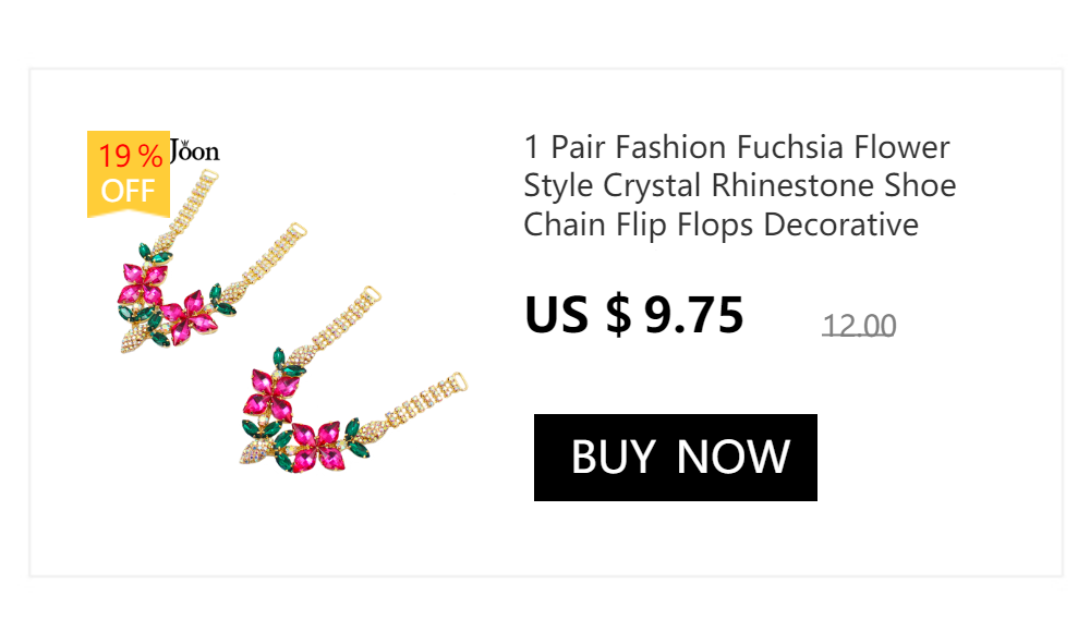 1 Paar modische Farbe, Stein-Stil, Kristall-Strass-Schuhkette, Flip-Flops, dekoratives Zubehör XL013 – Detail 2