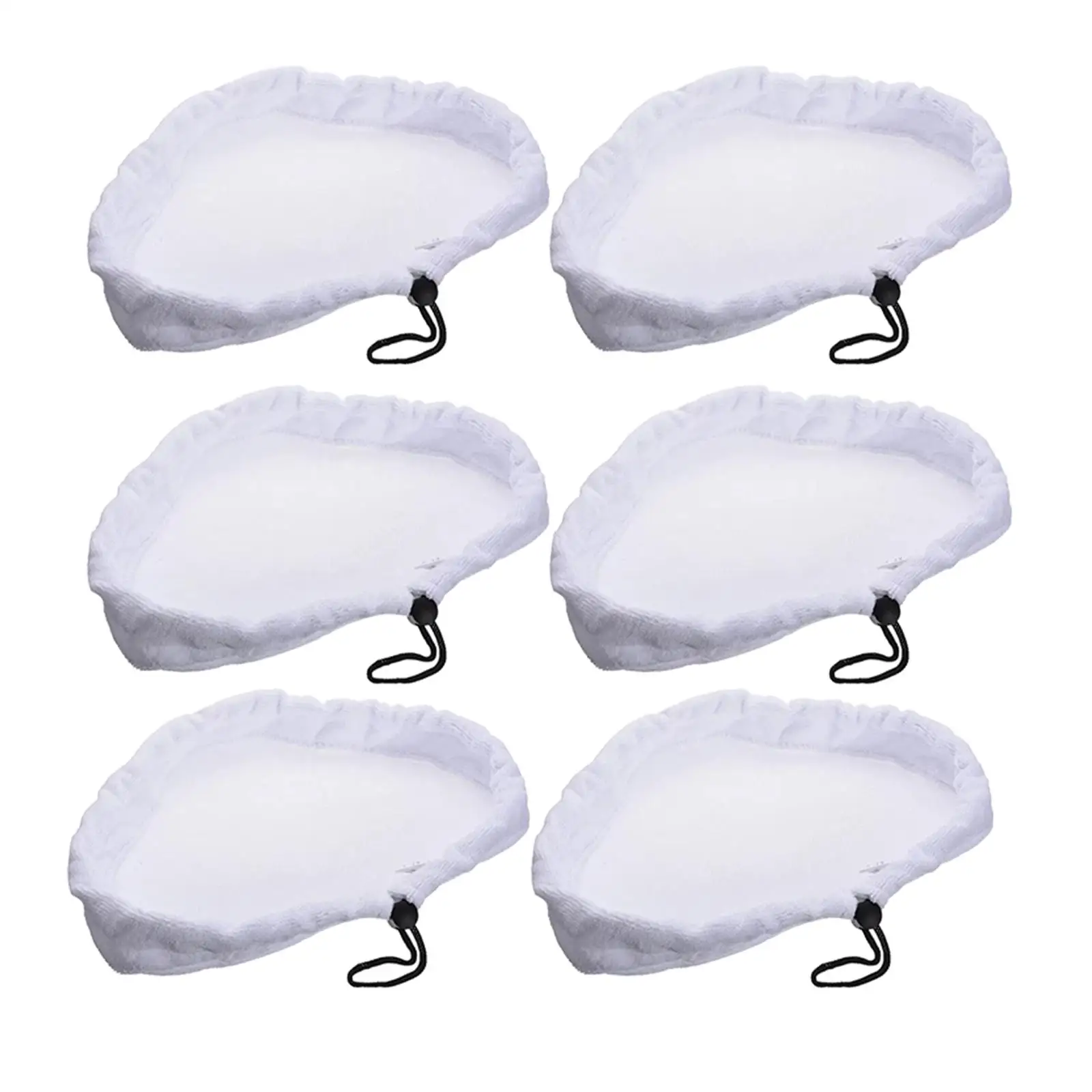 6Pcs Fiber Home Clean Steam Mop Water Absorbent Reusable Washable Durable for x5 S302 S001 Steam Mop Accessories