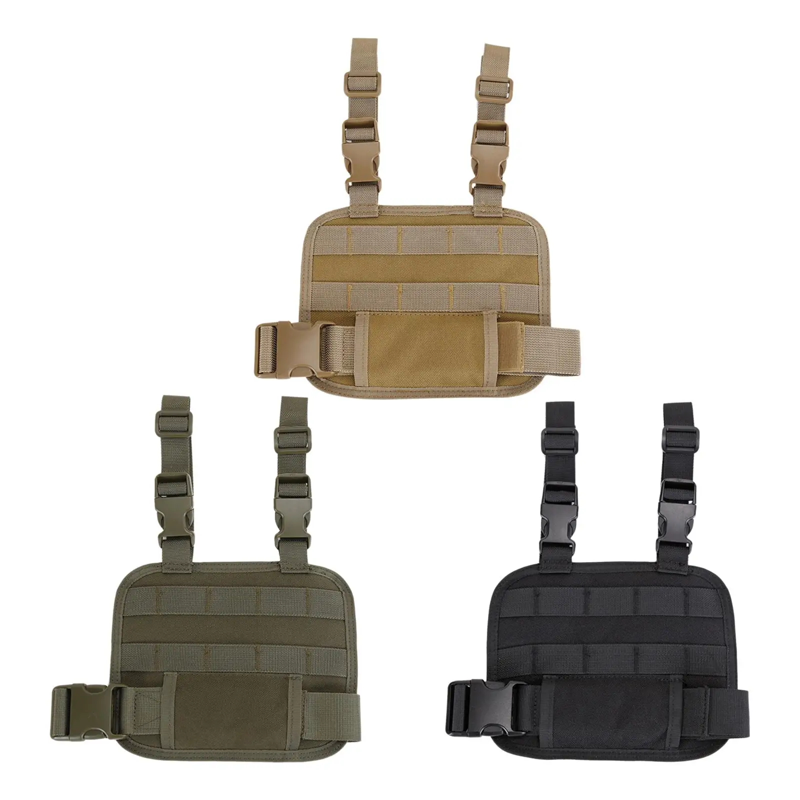 Portable Magazine Pouch Leg Molle Adjustable Vest Bag Breathable Durable Magazine Pouch Molle Panel for Outdoor Hunting Camping