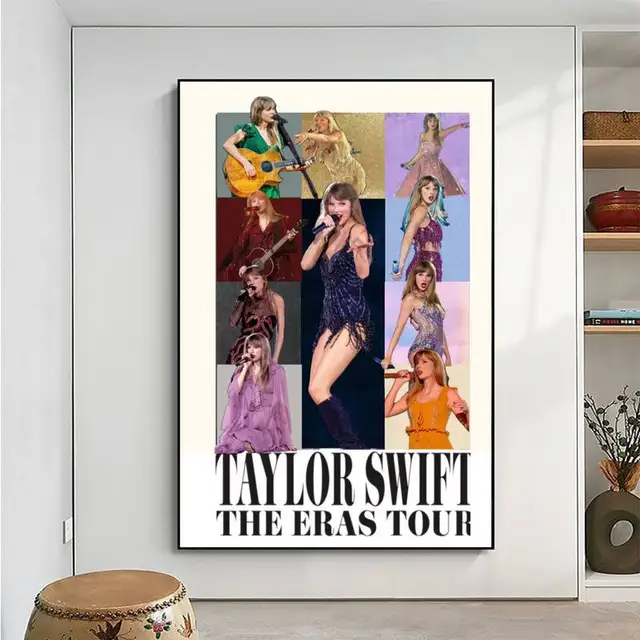 Taylor-Swift The Eras Tour New Album Poster Vintage Posters Sticky Retro  Kraft Paper Sticker DIY Room Bar Cafe Kawaii Room Decor - AliExpress