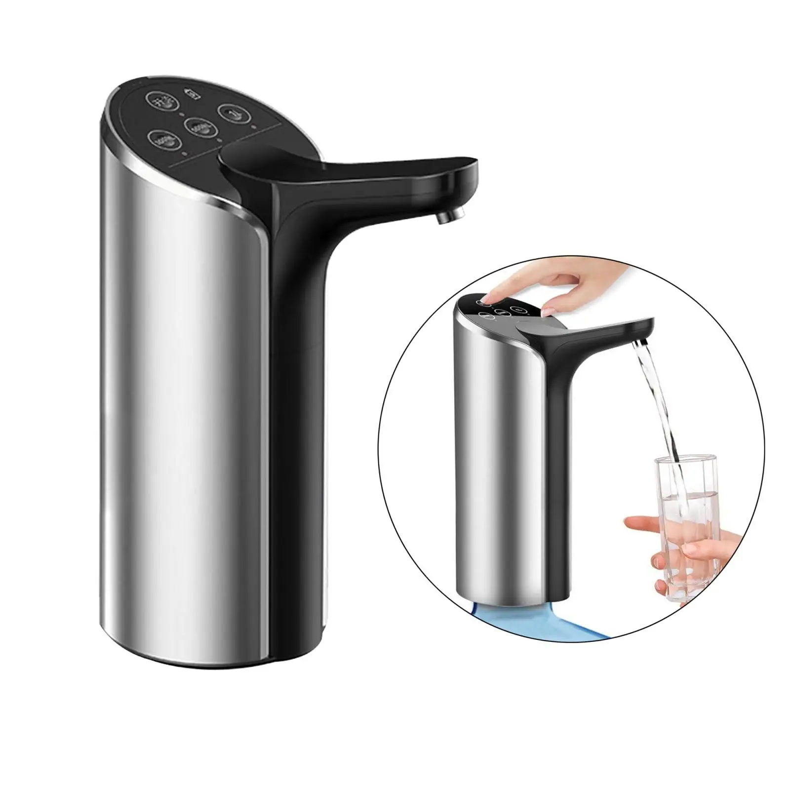 USB 5 Gallon Water Bottle Dispenser Electric Pump Universal Portable
