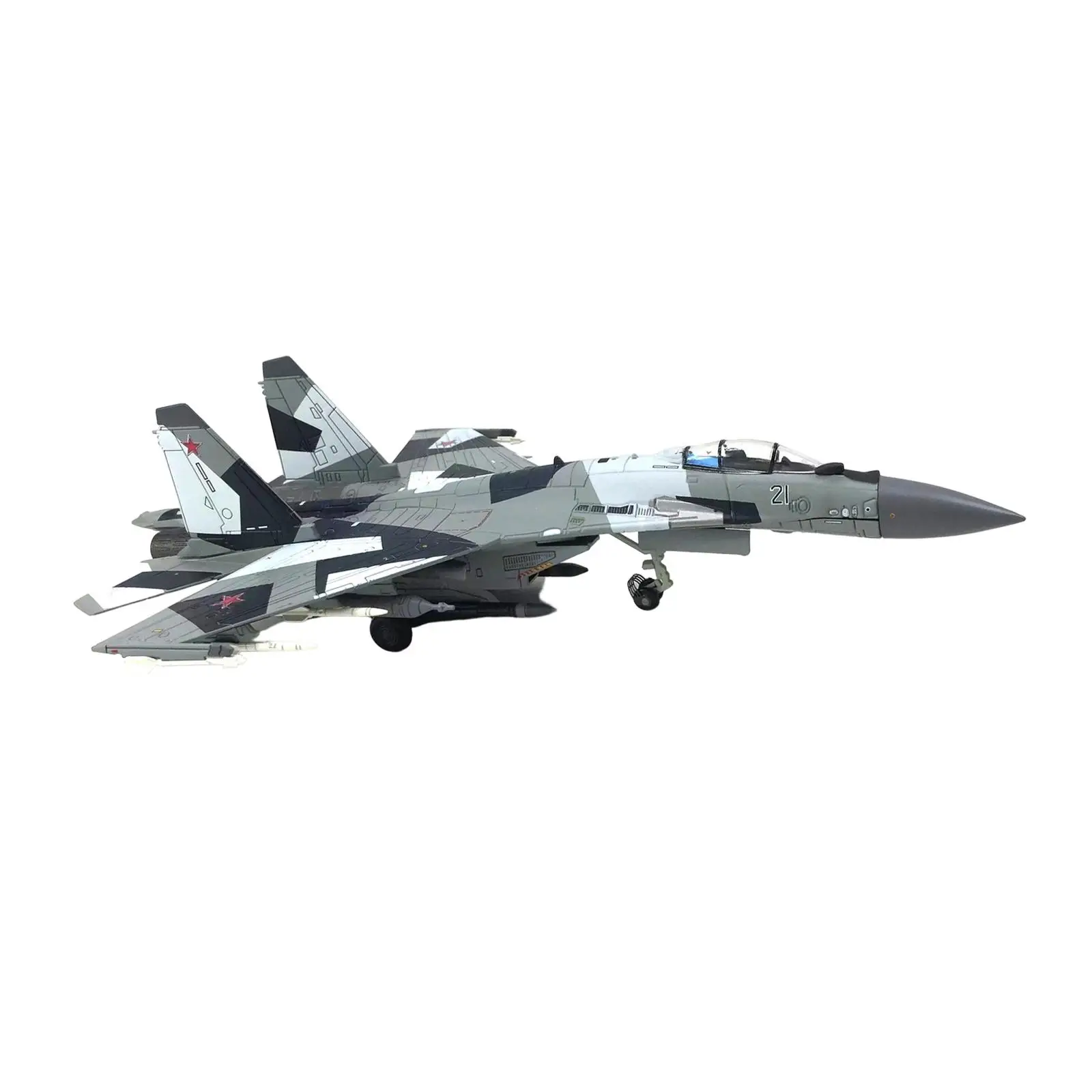 1/100 Russian SU35 Fighter Kids toys Model for Office Collection Gift
