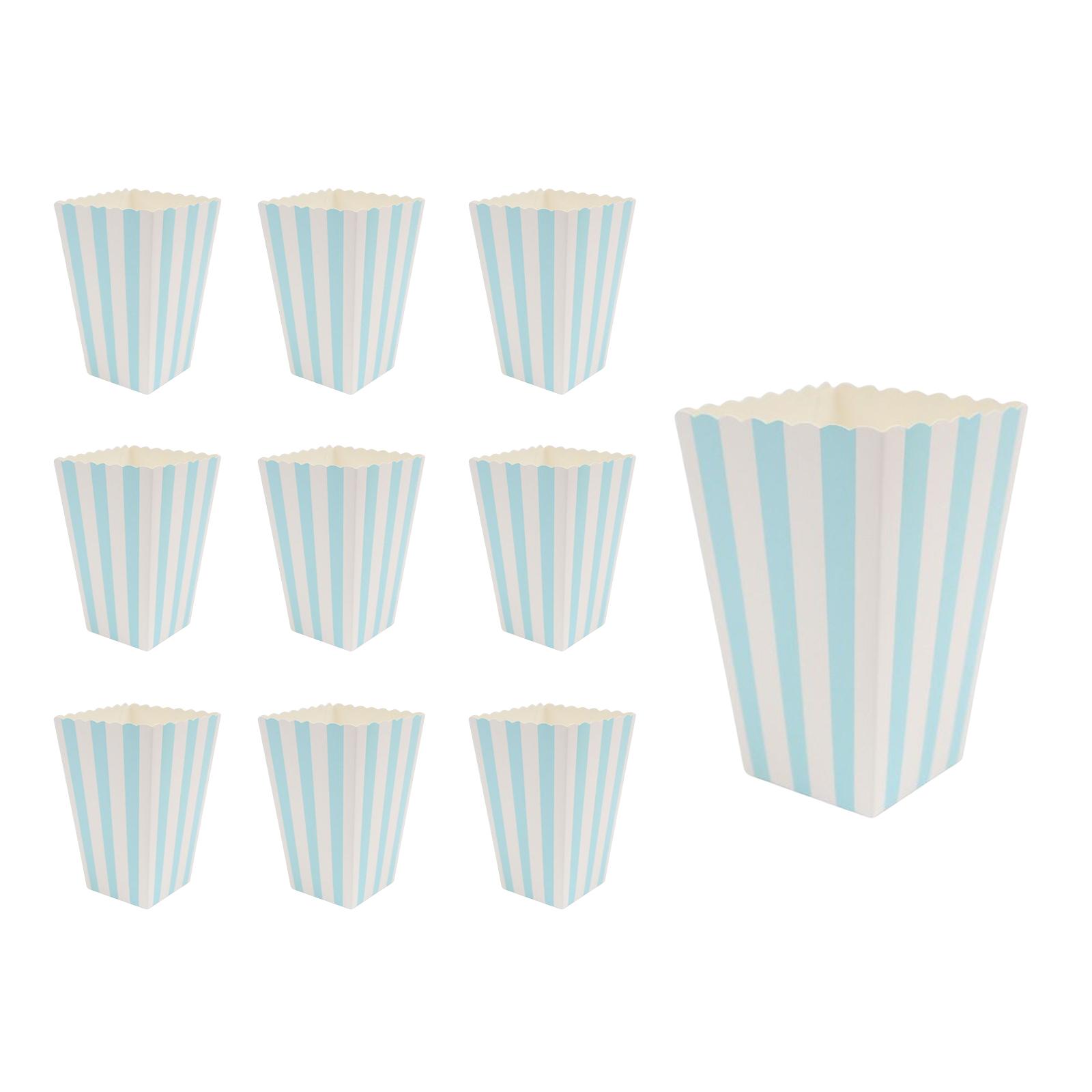 10 Pieces Mini Popcorn Boxes Holder 5x7x11.5cm Candy Cardboard Container for Carnival Baby Showers Movie Theater Decorations