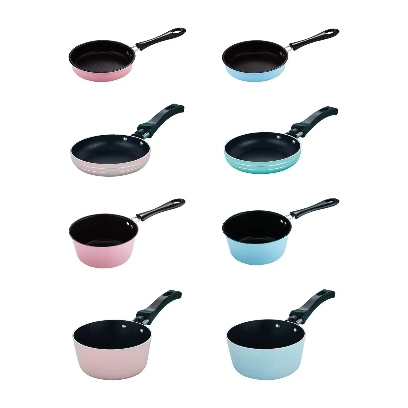 Mini Pan Metal Induction Pan Skillet with Long Handle for Kids Cooking Toy Small Pan for Toddlers Children Ages 3 Years and up
