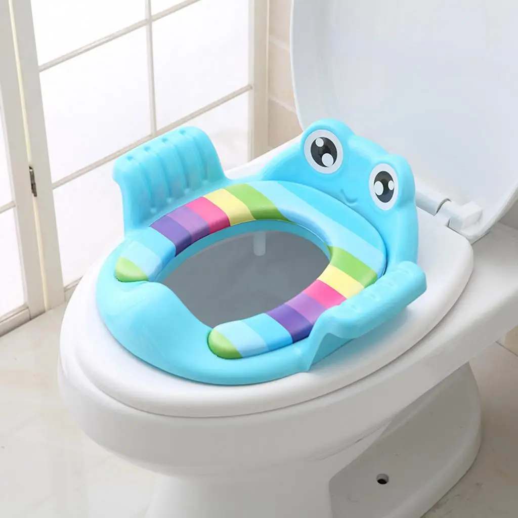  Portable Baby Toilet Seat Beginner Kids Lightweight Toddlers with Guard for Car Travel