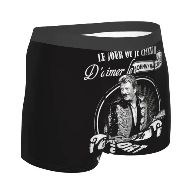 Custom Johnny Hallyday Underwear Men Breathbale France Rock Singer Boxer  Briefs - AliExpress