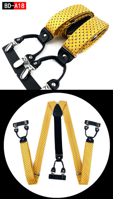Bretelle Uomo SE - Larghezza 35mm Con 3 Clip Forti, 7 Colori - Foto 5