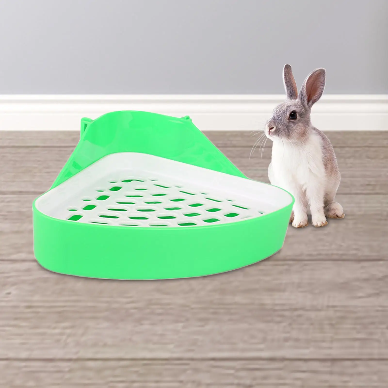 Pet Small Rat Toilet Triangle Potty Trainer Corner Litter Bedding Box Pet Pan for Small Animal Rabbit Guinea Pig Ferret Bunny