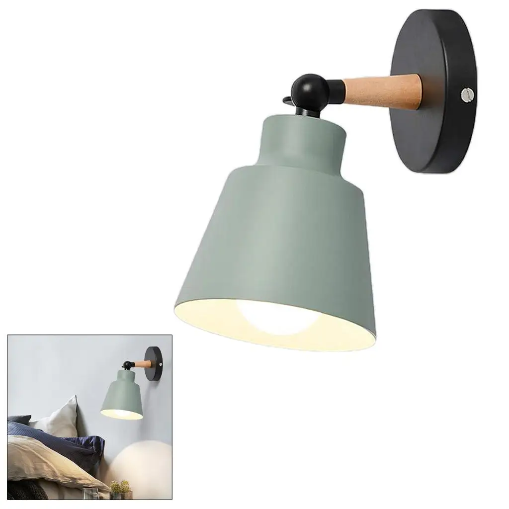 Down Wall Lamp Cord Modern Wall Sconce, E27 Base Holder, 1 Light Bedroom s Sconces Fixtures,Bedside Reading Lamp for Bedroom