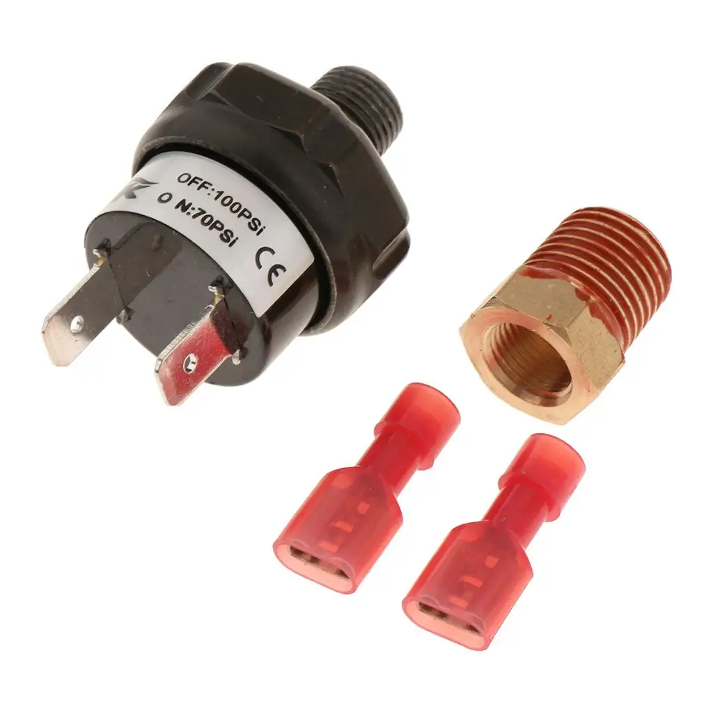 3x 12V Heavy Duty 70 PSI Pressure Switch Valve Tank Mount for 12