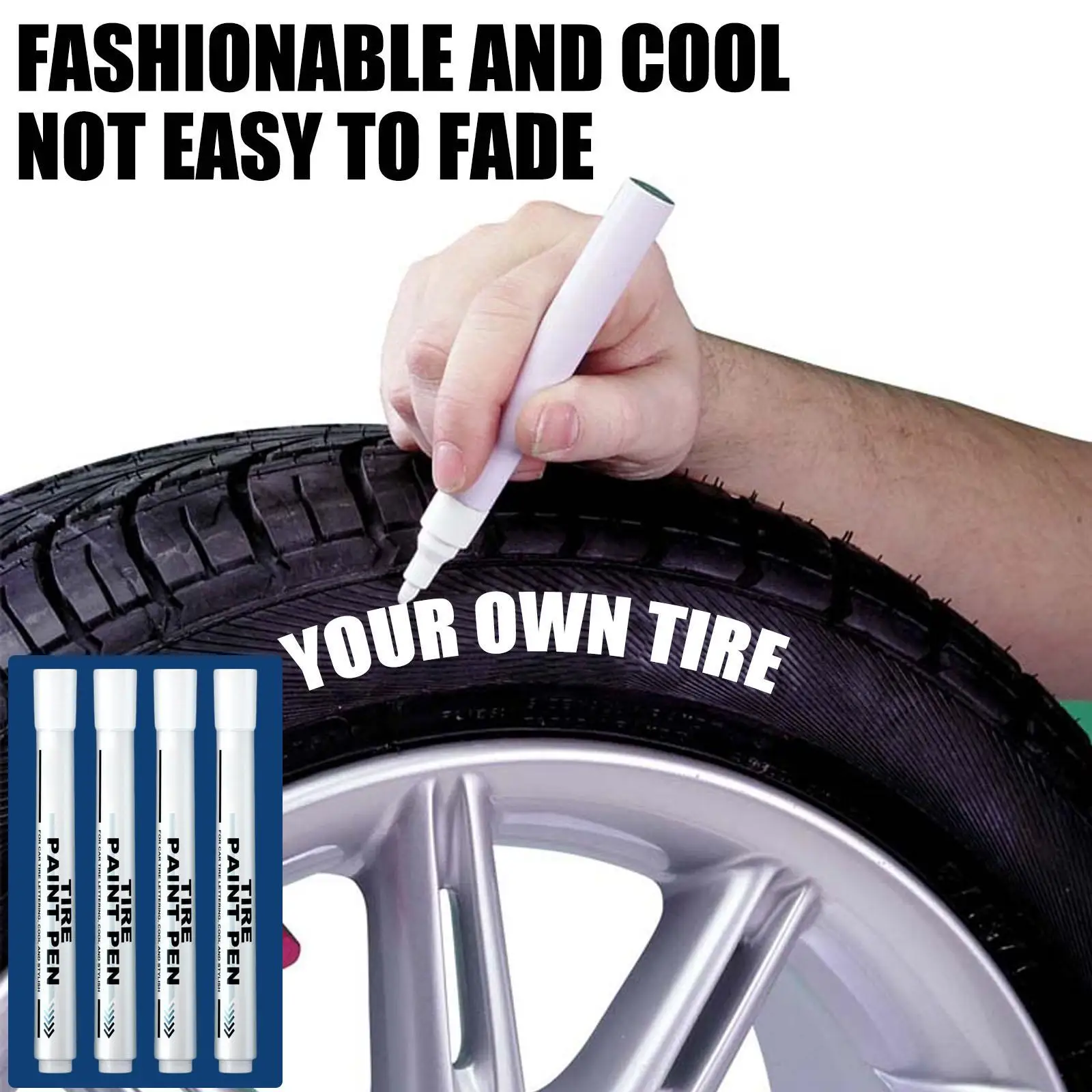 Universal Tire Marker, Graffiti Painting Applicator Oil Base , Mending  Pen, Scratches Repair Pens