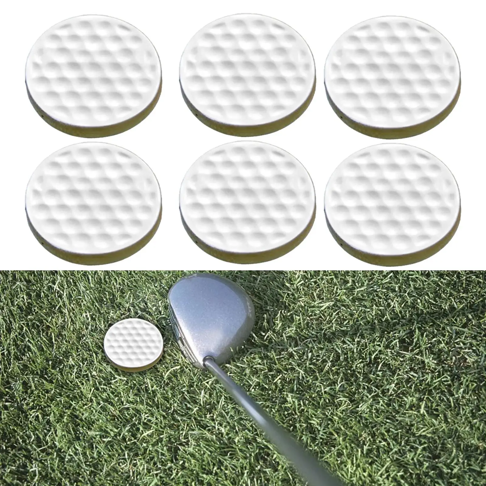 6Pcs Golf Practice Balls Golf Training Balls for Indoor Outdoor Swing Practice Yard Golfer Gift Men Women