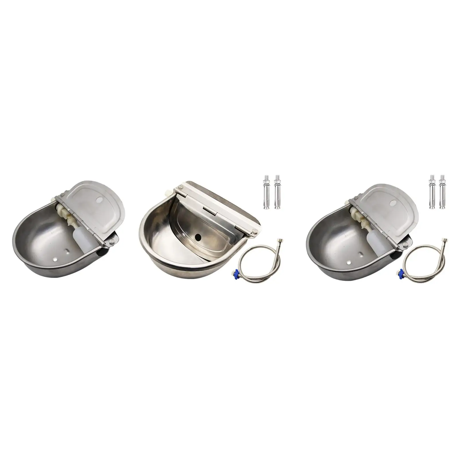 Automatic Animal Drinking Water Bowl Water Trough Stainless Steel Drinker