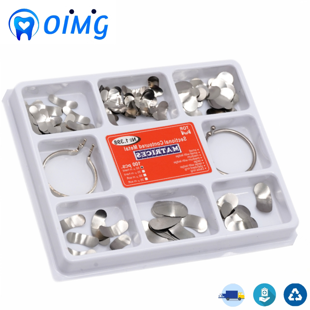 Best of 100Pcs / Box Dental Matrix Sectional Contoured Metal Matrices Band Resin Clamping / Seperating Ring Dentist Tools Reviews & Tips