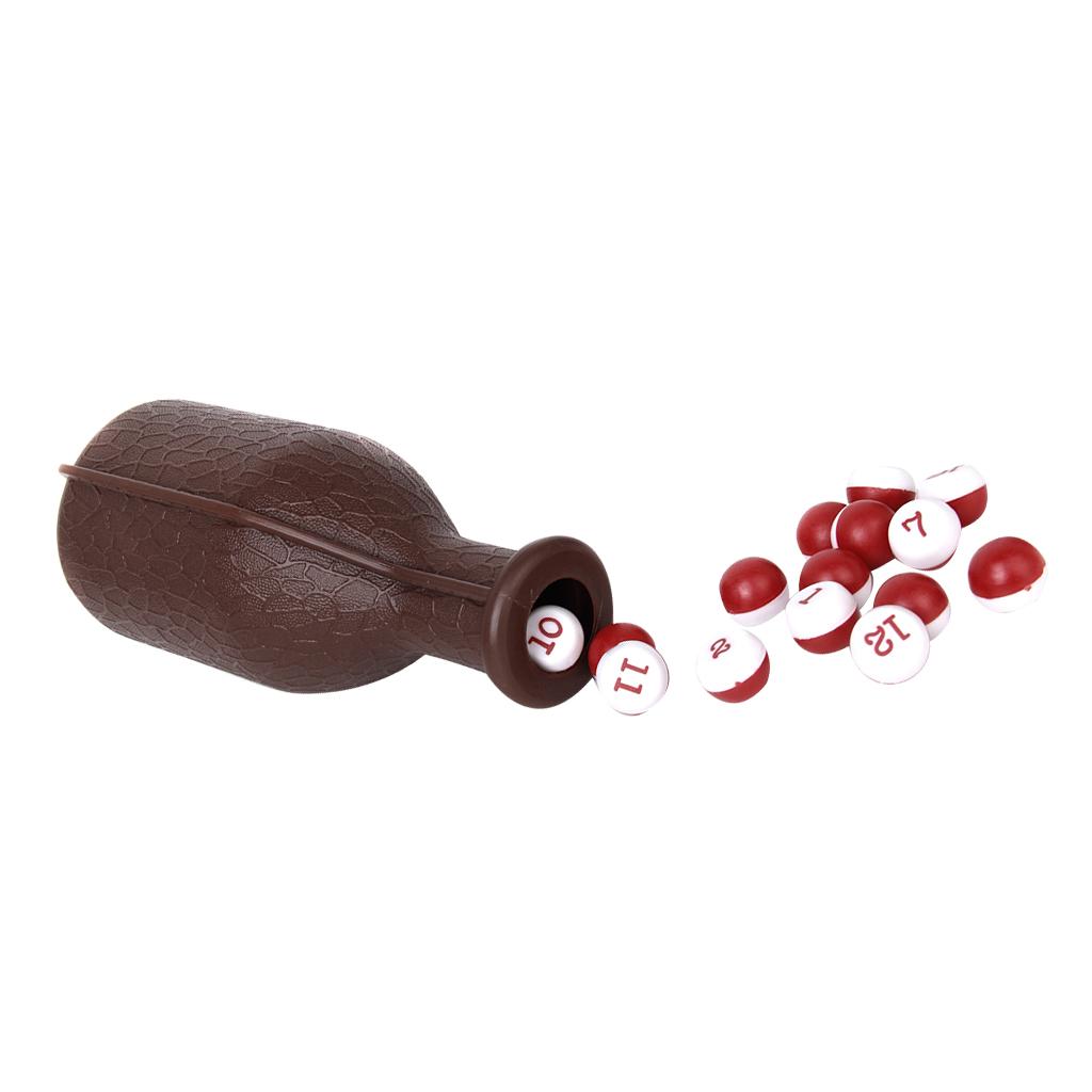 1pc Billiard Kelly Pool Shaker Bottle with 16 Numbered Pea Pointing Balls 1pc Billiard Kelly Pool Shaker Bottle with 16 Numbered Pea Pointing Balls