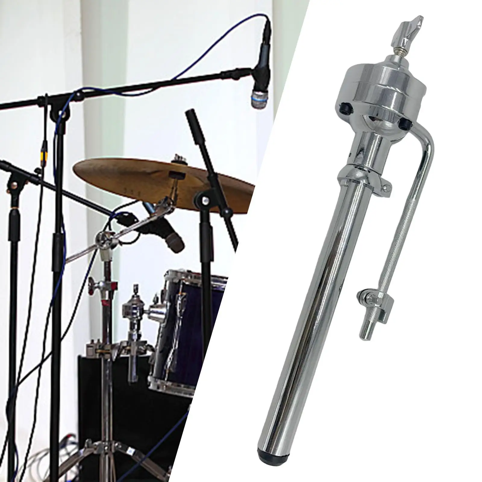 Single Tom Holder Stand Mount Bracket Alloy Drum Kit Tom Holder Drum Mount for Drum Player Hardware Percussion Accessory