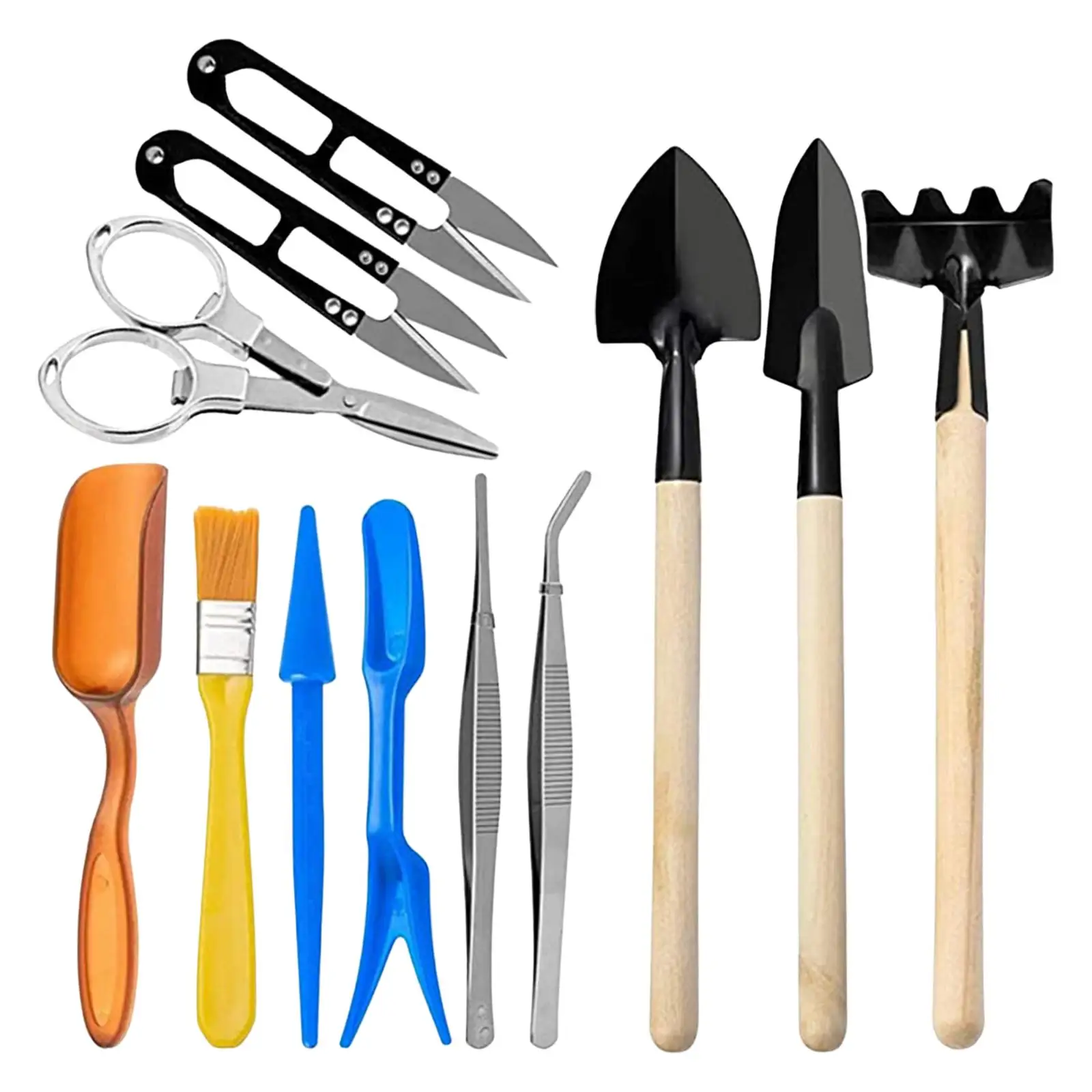 12x Succulent Tools Lightweight for Miniature Planting Muitifunctional Succulent Gardending Potting Garden Hand Tool Set