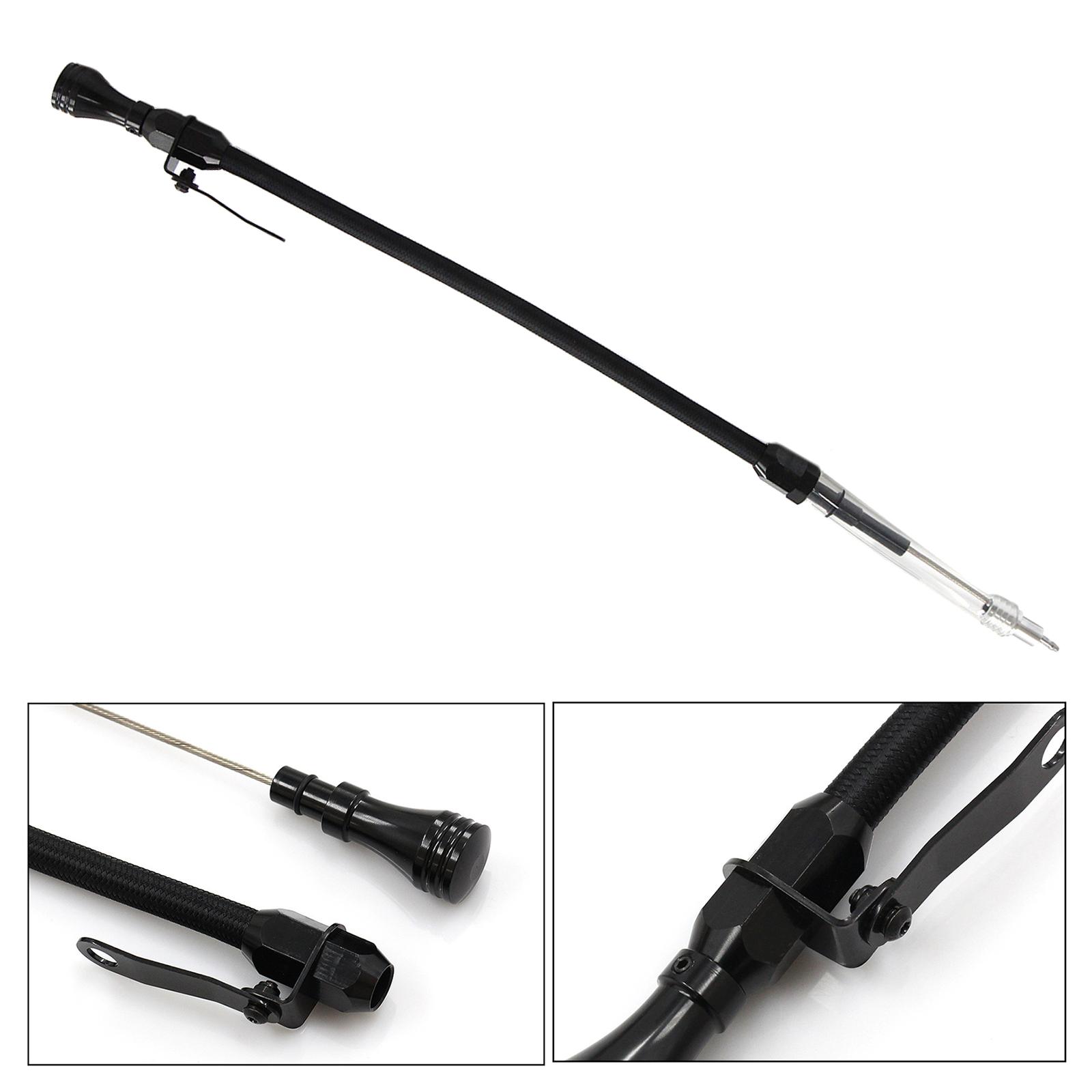 Engine Flexible Oil Dipstick Black Metal Replace