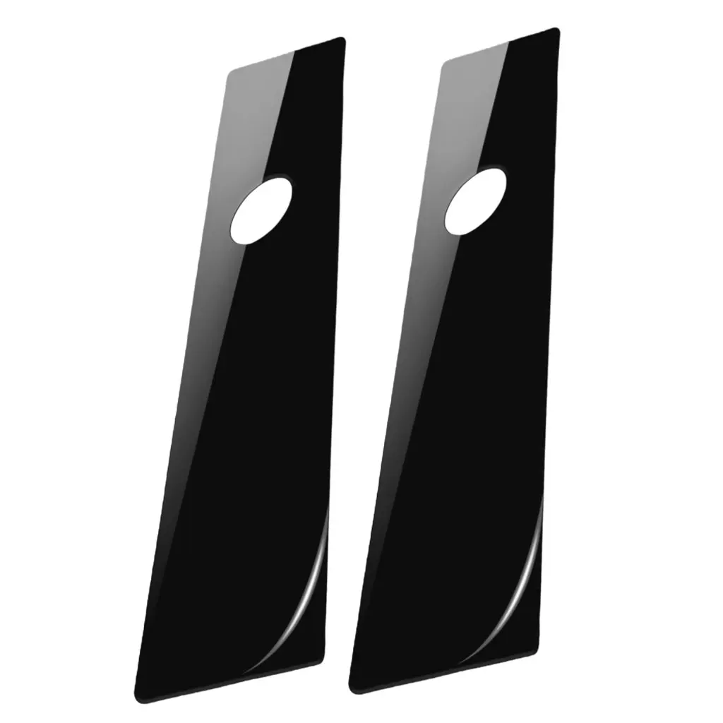 2x Window B Pillar Cover Trim Sticker Center Decorative External Accessories for Tesla Model 3 Durable Premium Spare Parts