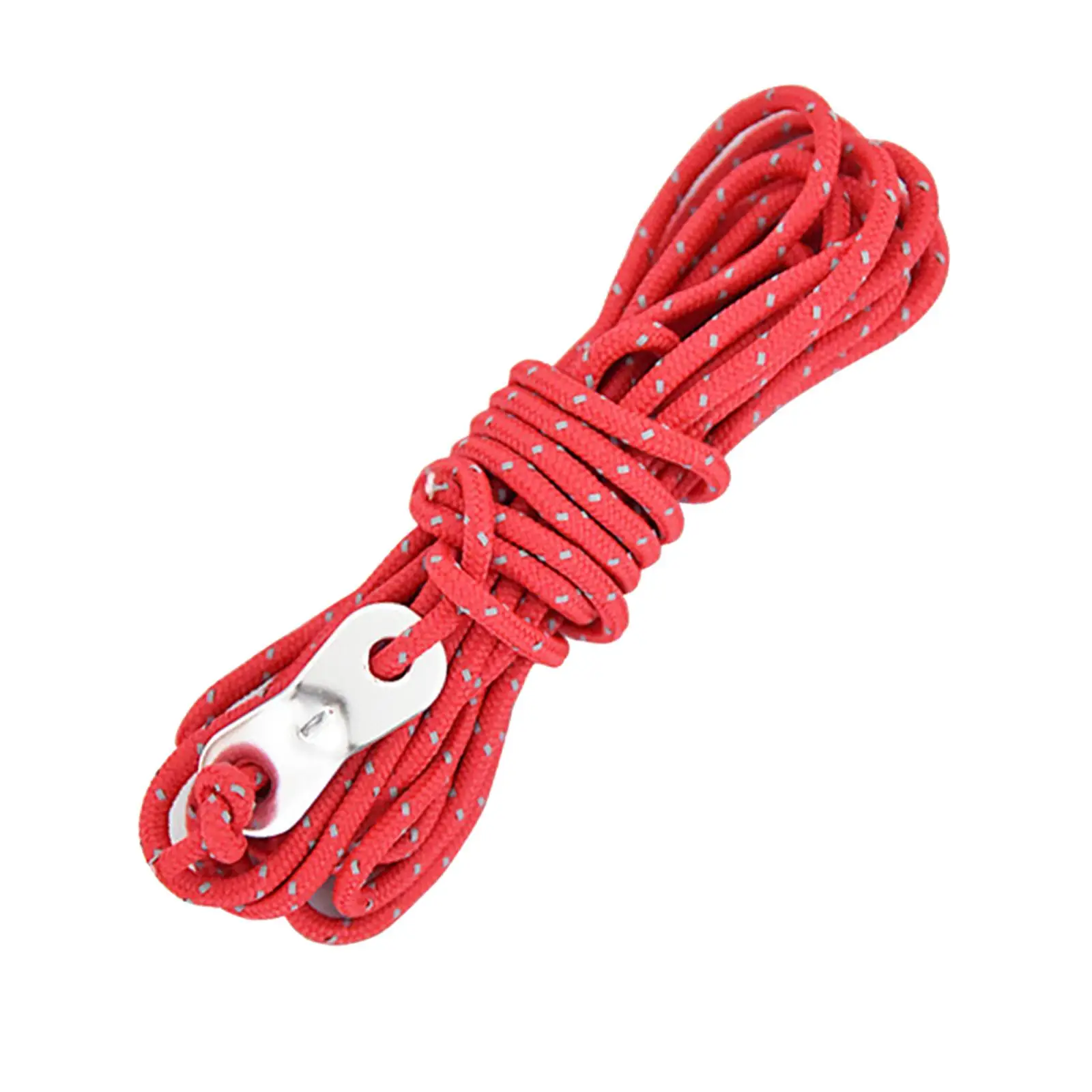 2Pcs Reflective Wind Rope with Fixed Buckle for Camping Tent Outdoor Hiking Activity