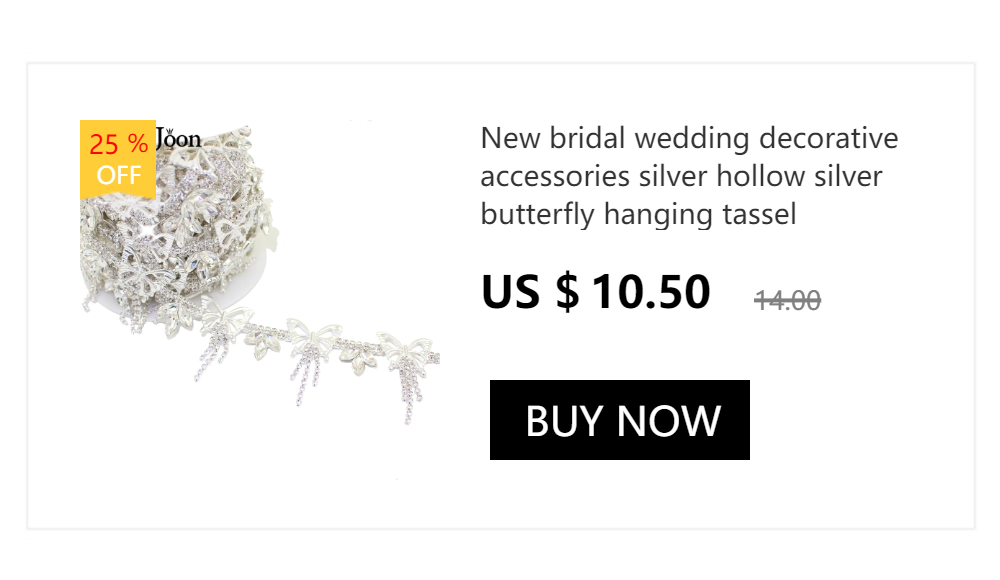 Description Picture 6 of item1 yards Wedding shoes Crystal Ribbon Tape decorative accessories oblique 5 ROW Rhinestone trim chain ML025