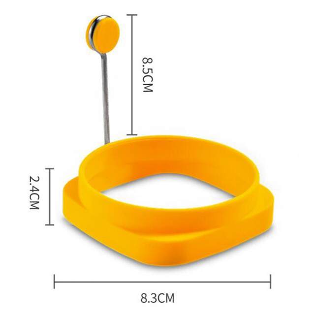 Omelette Mold Practical Square Round Fried Egg Ring Silicone Egg Fryer  Mould Square Round Fried Egg Mold for Household - AliExpress