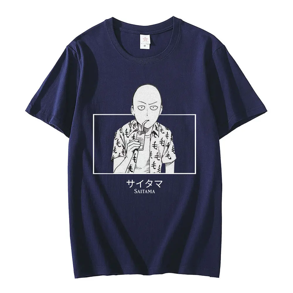 Anime One Punch Man T-shirt Strongest Hero Saitama Sensei T-shirts Men Women's Cotton Short Sleeve Oversized T Shirt Streetwear