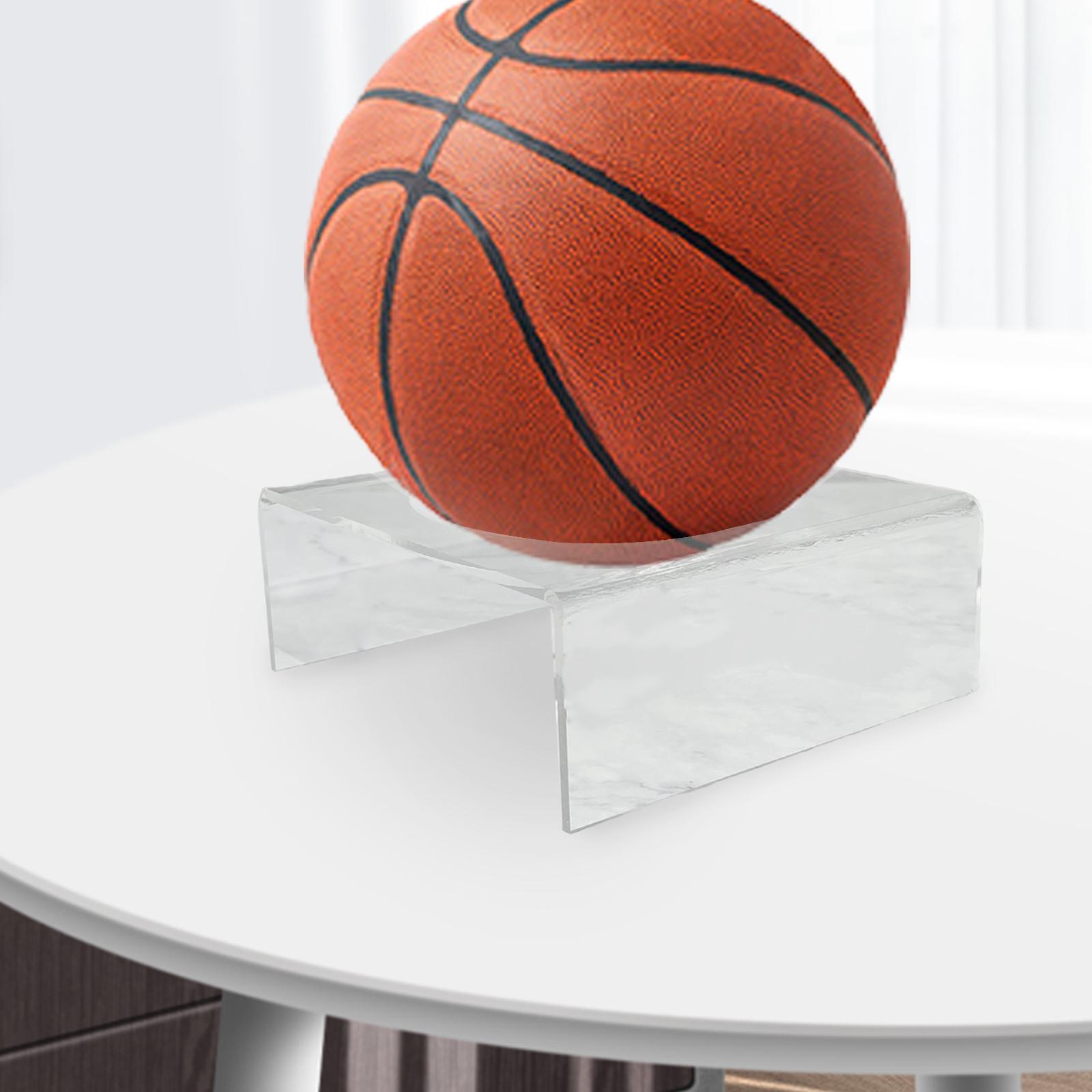 Heavy Duty Acrylic Ball Stand Porable Display Accessories for Basketball Football Soccer Rugby Bowling Display Holder