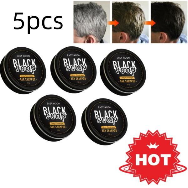 Best of 5Pcs Hair Darkening Shampoo Bar Soap Anti Dandruff Deep Cleansing Improve Itchy Head Frizz Black Nourishment Beautiful Hair Care Reviews & Tips