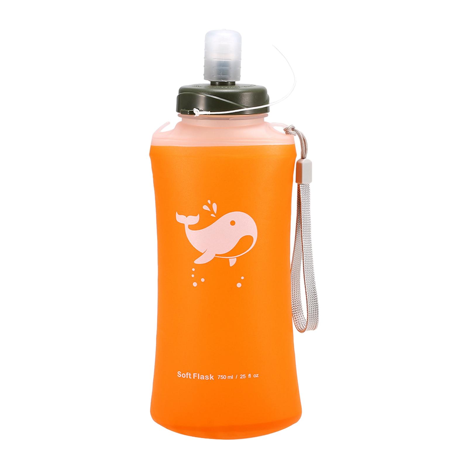 Collapsible Water Bottle 750ml Outdoor Sports Bottle for Hiking Sports Gym