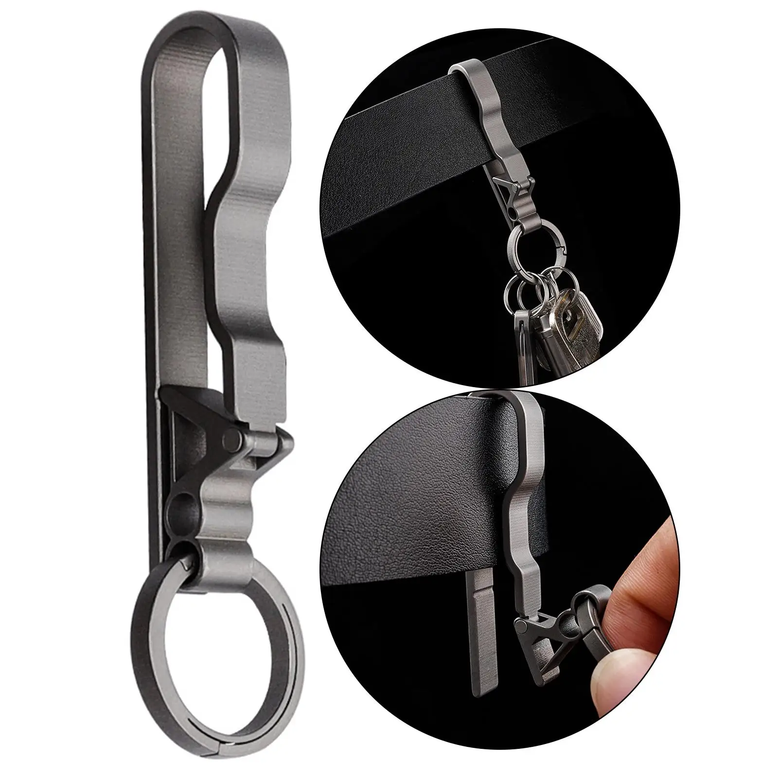 Retro Style Belt Keychain Men Metal Custom Key Chain Lightweight Key