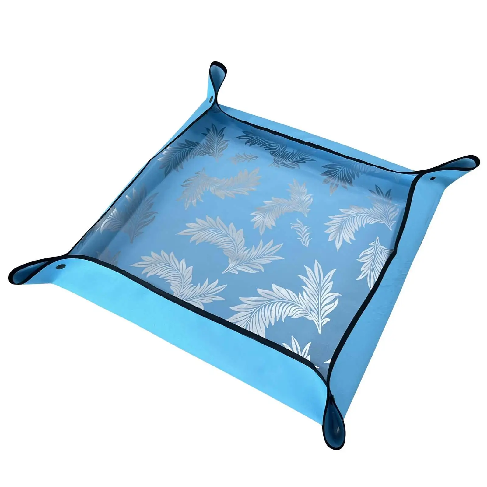 Garden Tray with Buckle Oxford Cloth Waterproof Transplanting Potting Tray for Flower Pot Cleaning Vases Indoor Pruning Outdoor